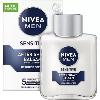 NIVEA MEN Sensitive Бальзам после бритья для чувствительной кожи лица Успокаивающее средство после бритья для снятия раздражения кожи 100 мл