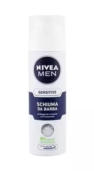 Nivea, Men Sensitive, пена для бритья для мужчин, 200 мл