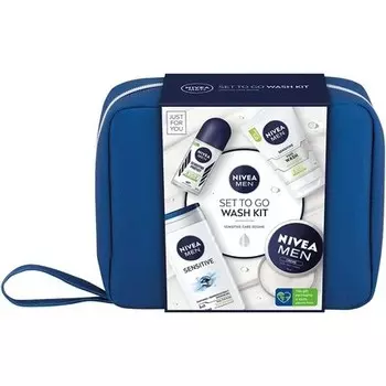 NIVEA MEN Set To Go Wash Kit Подарочный набор из 5 предметов