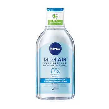 Nivea MicellAir Skin Breathe ухаживающая мицеллярная вода для нормальной и комбинированной кожи 400мл