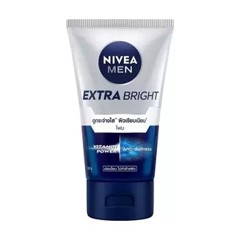 Nivea Мужская пенка для лица Extra Bright 100 г, White