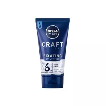 Nivea Мужской стайлер Craft Stylers фиксирующий гель для укладки блеск финиш быстрая и легкая укладка волос с очень сильной фиксацией 150 мл