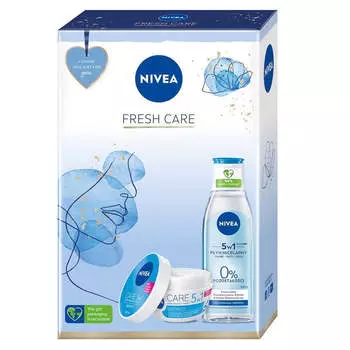 Nivea Набор Fresh Care легкий питательный крем для лица 5в1 100мл + ухаживающая мицеллярная жидкость 200мл