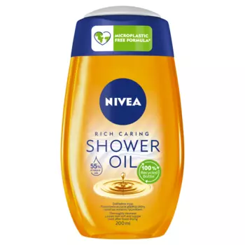 Nivea Natural Rich Caring увлажняющее масло для душа, 200 мл