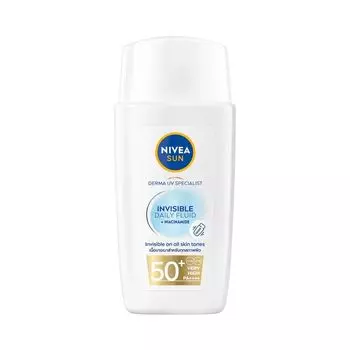 Nivea NIVEA Sun Derma Invisible Daily Fluid SPF50+ 40 мл, White