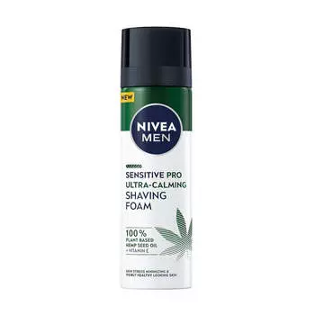 Nivea Пена для бритья Men Sensitive Pro Ultra-Calming Shaving Foam с маслом семян конопли 200мл
