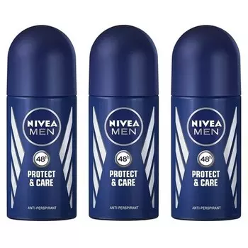Nivea Protect & Care Мужской роликовый дезодорант-антиперспирант 1,7 унции 50 мл