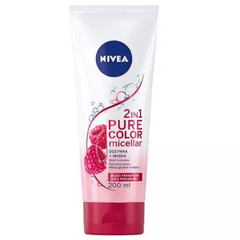 Nivea Pure Color Micellar 2в1 мицеллярный кондиционер + маска для окрашенных волос 200мл