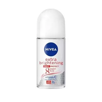 Nivea Roll On Extra Brightening Max Protect 50 мл, White