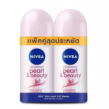 Nivea Roll On Pearl Beauty, 50 мл, в двойной упаковке, Pink