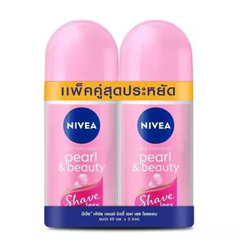 Nivea Roll On Pearl Beauty Shaveless, 50 мл, в двойной упаковке, Pink