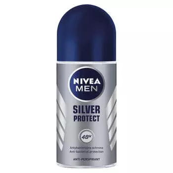 Nivea Шариковый антиперспирант Men Silver Protect 50мл