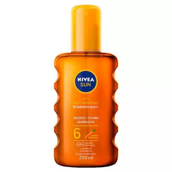 Nivea Солнцезащитное каротиновое масло для загара в спрее SPF6 200мл