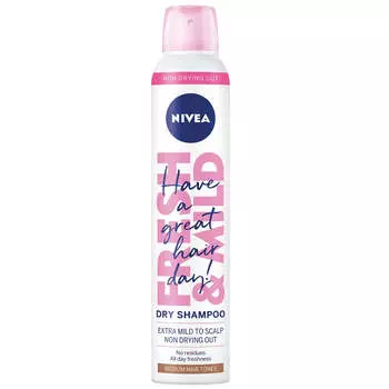Nivea Сухой шампунь Fresh Revive для каштановых волос 200мл