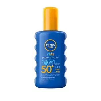 Nivea Sun Kids Protect Care Спрей 5в1 SPF50+ 200 мл. , Blue