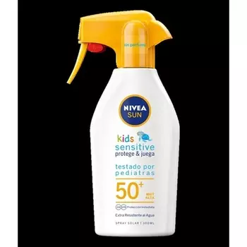 NIVEA SUN Kids Protect & Play Sensitive Солнцезащитный спрей FP50+ 300 мл