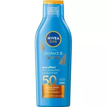 NIVEA Sun Protect & Bronze Натуральный бальзам для загара SPF 50 200 мл