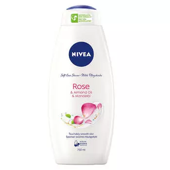 Nivea Ухаживающий гель для душа Rose & Almond Oil Care Shower 750мл