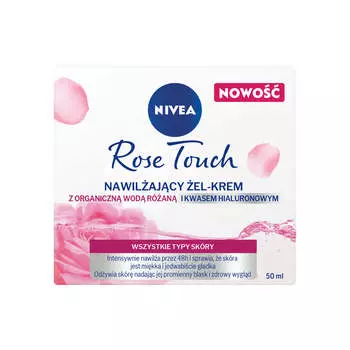 Nivea Увлажняющий гель-крем Rose Touch с органической розовой водой и гиалуроновой кислотой 50мл
