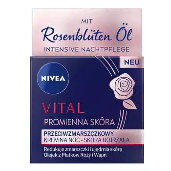 Nivea Vital Radiant Skin ночной крем против морщин 50мл