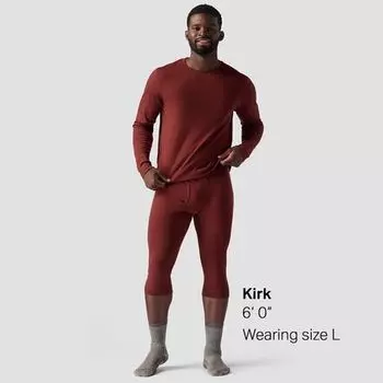 Низ базового слоя средней плотности Spruces Merino 3/4 – для мужчин Backcountry, цвет Fired Brick