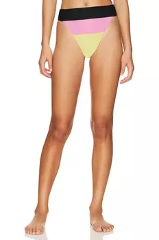 Низ бикини BEACH RIOT Alexis, цвет Pink Lemonade Colorblock