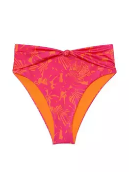 Низ бикини Cheeky с завязками и высокой талией Victoria'S Secret Swim, розовый