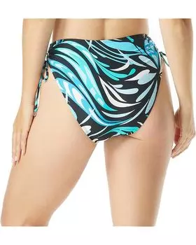 Низ бикини COCO REEF Cassis Swirl Inspire Hi-Waist Bikini Bottoms, черный мульти