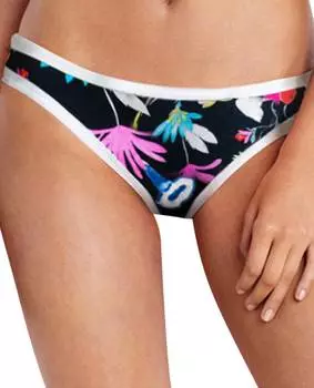 Низ бикини-хипстера Scuba In Sea Flower Festival Black Seafolly