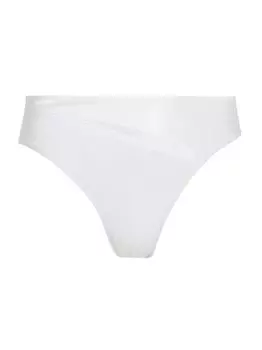 Низ бикини из сетки со змеиным рисунком Norma Kamali, белый