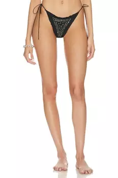 Низ бикини Jaded London Studded Micro Bikini Bottoms, черный