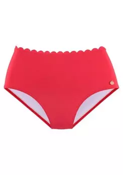 Низ бикини Lascana SCALLOP, красный