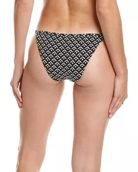 Низ бикини Lulu в однотонную полоску Solid & Striped, черный