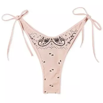 Низ бикини Palm Angels Paisley Print, розовый