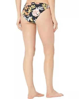 Низ бикини Roxy Printed Beach Classics Bikini Bottoms, цвет Anthracite S Island Vibes