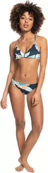 Низ бикини Roxy Printed Beach Classics Moderate Bikini Bottoms, цвет Mood Indigo Ventura Full