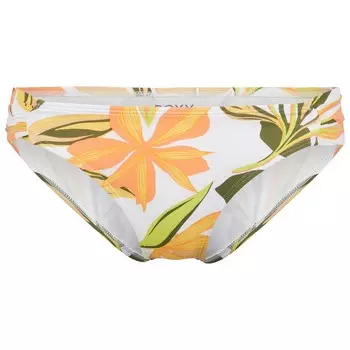 Низ бикини Roxy Women's Printed Beach Classics Moderate, цвет Bright White Subtly Salty Flat
