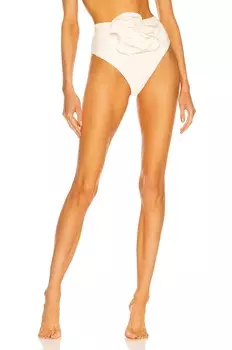 Низ бикини с цветочным принтом Magda Butrym, кремовый