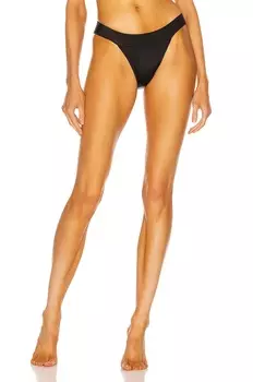 Низ бикини с полосками Norma Kamali, черный