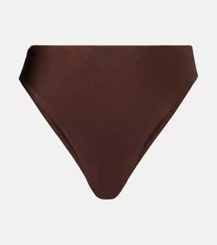 Низ бикини с высокой талией Jade Swim, Mocha Sheen