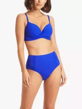 Низ бикини Sea Level High Waist Bikini, цвет cobalt