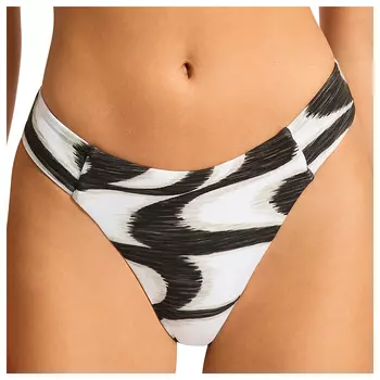 Низ бикини Seafolly Women's Wavelength High Leg Ruched Side Pant, черный