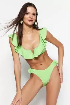 Низ бикини TRENDYOLMLLA, зеленый