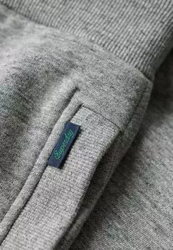 Низ спортивного костюма Essential Logo Superdry, тёмно-серый мелкий меланжевый