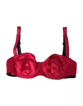 Нижнее белье Balconcino Bra из шелкового стрейч-бордо Dolce & Gabbana