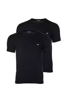 Нижнее белье, Домашние футболки - 2 шт Emporio Armani, черный