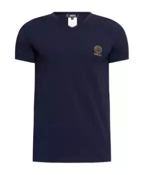 Нижнее белье-футболка с v-образным вырезом Versace, синий