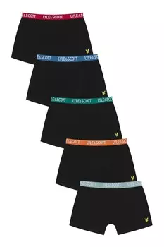 Нижнее белье ned trunks 5 упаковок Lyle & Scott, черный