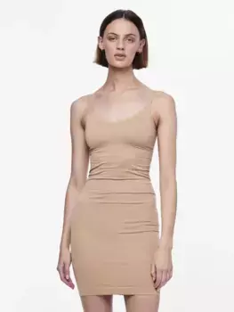 Нижнее белье "PCBALLROOM LONG SINGLET NOOS BC", с моделирующим эффектом Pieces, цвет Nature