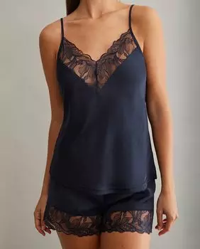 Нижнее белье-пижама на бретелях и шорты Promise, синий